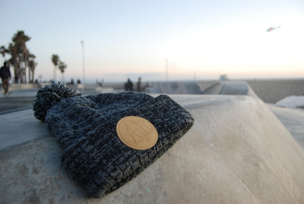 ATA Pom Beanie (Charcoal)