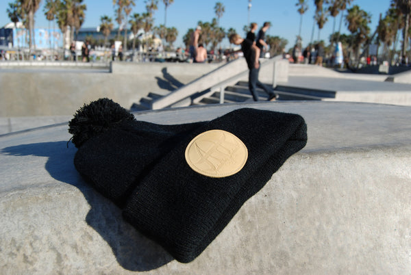 ATA Pom Beanie (Black)