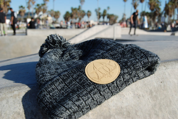 ATA Pom Beanie (Charcoal)